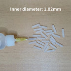 50pcs Dispensing Needle Protective Cover Silicone Needle Protective Cover Electronic Accessories Syringe Needle Silicone Cap