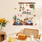 Hand drawn Kitchen Wall Stickers - Removable and Reusable Vinyl Stickers for Walls, Cabinets, Refrigerators | Contemporary Bakin
