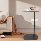 Height Adjustable Side Table 45-80cm, C-shaped Side Table, Small Coffee Table for Home&Outdoor