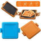 Microwave Toastie Maker No Electric Microwavable Toast Maker Square Panini Maker Time Saving Microwave Oven Breakfast Machine