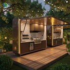 Customized Modern Stainless Steel Outdoor BBQ Kitchen for House