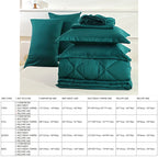 Twin Full Queen King Comforter Mattress Topper Bed Sheet And Pillowcases White Set In A Carton