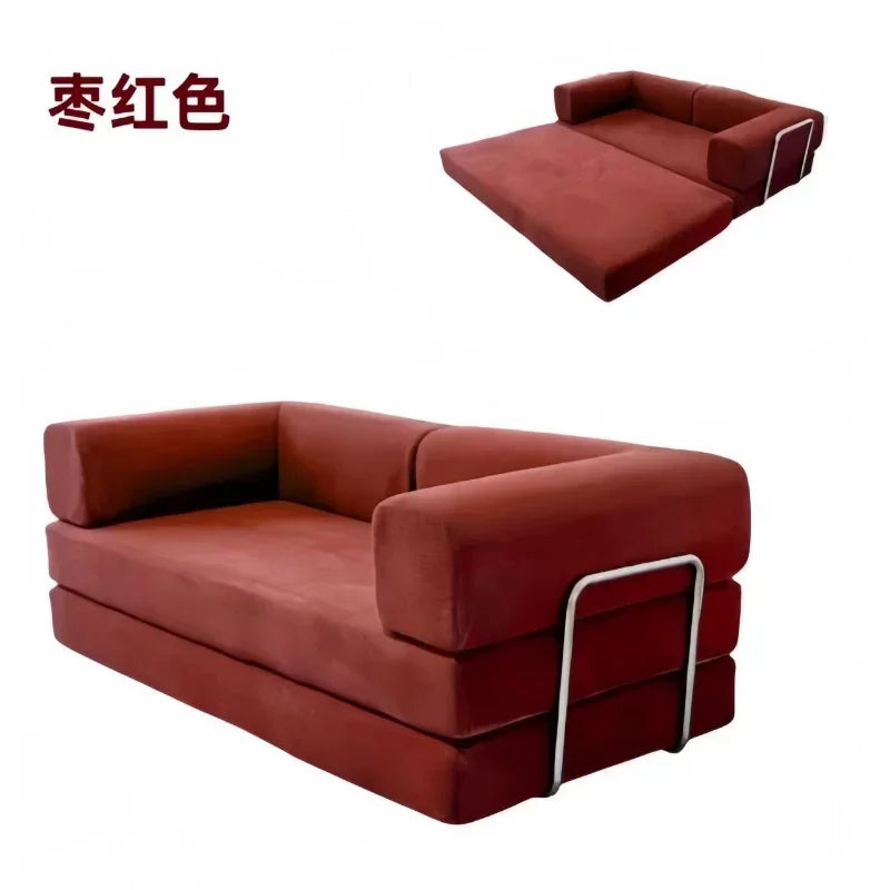 Italian Retro Corduroy Sofa Bed