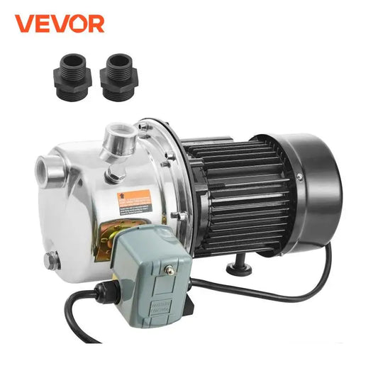 VEVOR Shallow Well Jet Pump 115 Volt Cast Iron / Stainless Steel Irrigation Water Pump for Agricultural Garden Irrigation System