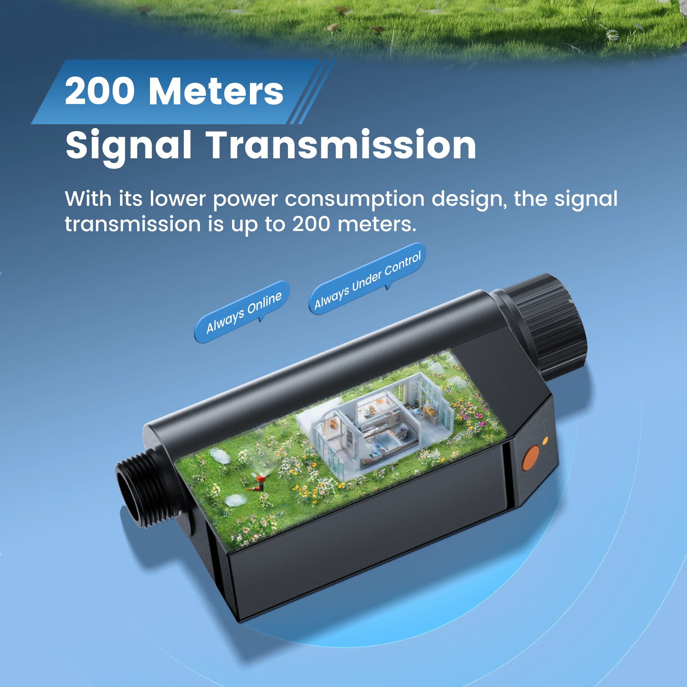 GIRIER Smart Water Timer WiFi Sprinkler Timer No Hub Required for Garden Hose Drip Irrigation Works with Tuya APP Supports Alexa