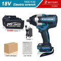 Kamolee DTW700 1800NM Cordless Impact Wrench Brushless 18V 1/2" For Car/Truck Repair