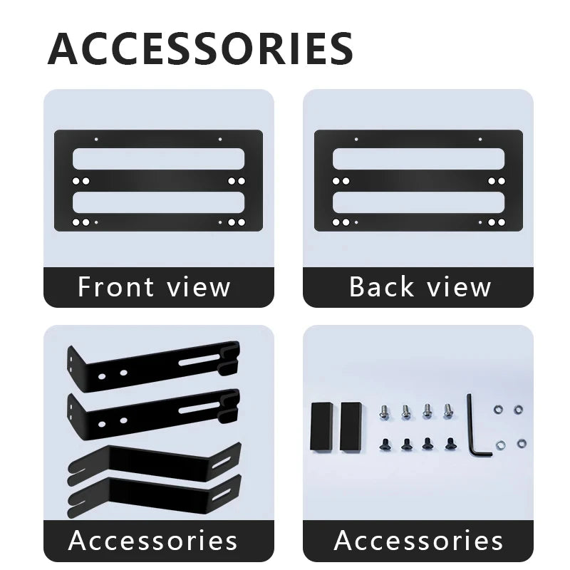 For Tesla Model 3 Y 2023 2024 Update Car Lifting License Plate Frame Portable American Standard Interior Parts Accessories