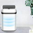 Kitchen Trash Bin 13L Bathroom Touch Trash Can In The Toilet Smart Garbage Bucket Waste Bins Dustbin Smart Trash Can Kitchen