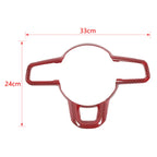JIDIXIAN fit for Jeep Wrangler JL for Gladiator JT 2018 2019 2020 2021 2022 2023 2024 Car Steering Wheel Decoration Panel Cover