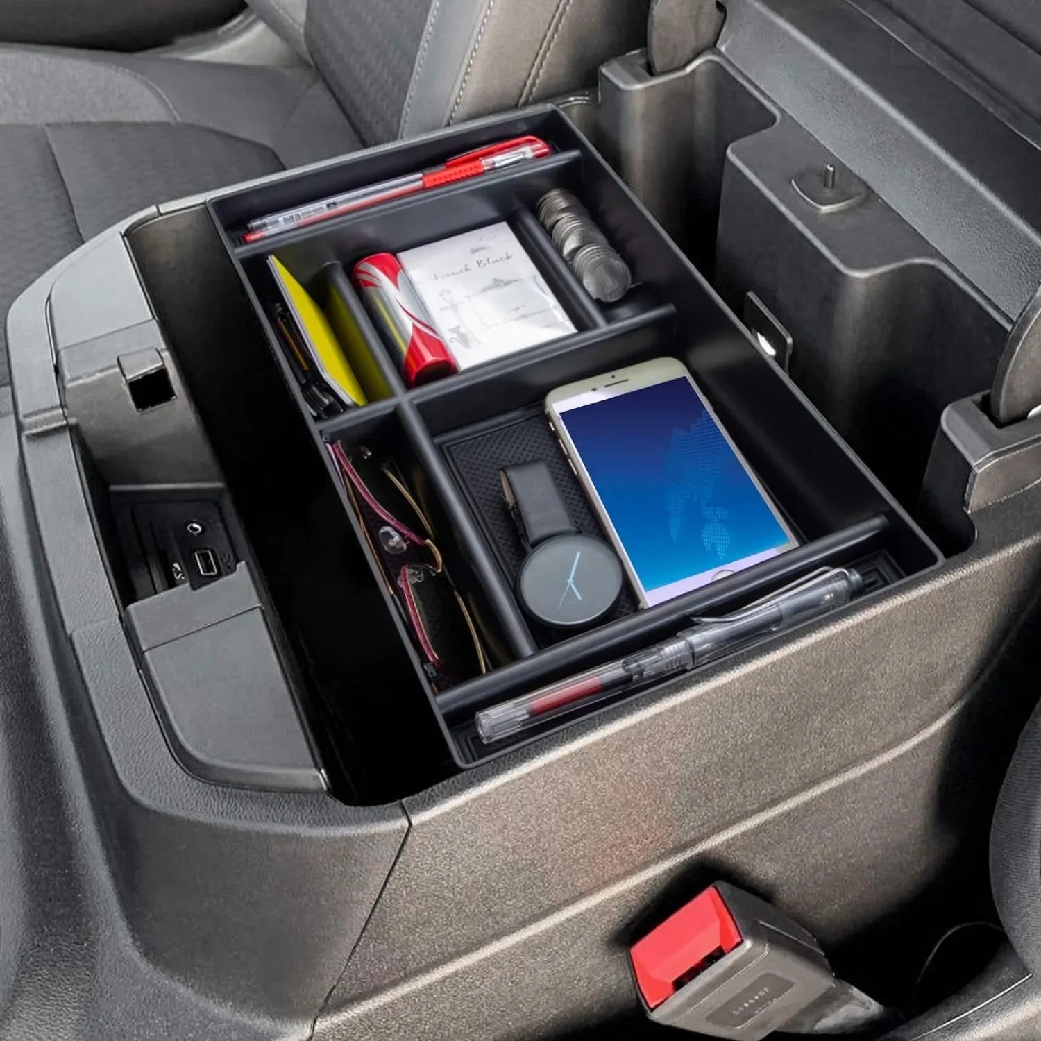 Center Console Organizer Compatible with 2019-2022 Chevy Silverado 1500/GMC Sierra 1500 & 2020-2023 Chevy Silverado