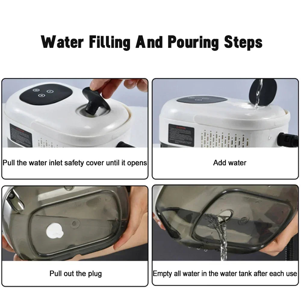 Steam Cleaner High Pressure Sterilization Handhled Temperature Steam Mop Household Air Conditioner Kitchen Hood Car Cleaning