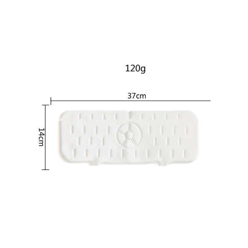 1-6PCS Faucet Splash Proof Pad Cross-Border Faucet Suction Pad Sink Splash Proof Drainage Pad Pool Platform Water Blocking Pad