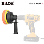 HILDA Electric Polishing Machine Set 7 Pcs Car Polisher for Car Maintenance Furniture Cleaning Detail Polishing and Waxing