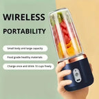 Portable Small Electric Juicer Blue/Pink Stainless Steel Blade Cup Juicer Fruit Automatic Smoothie Blender Kitchen Tool