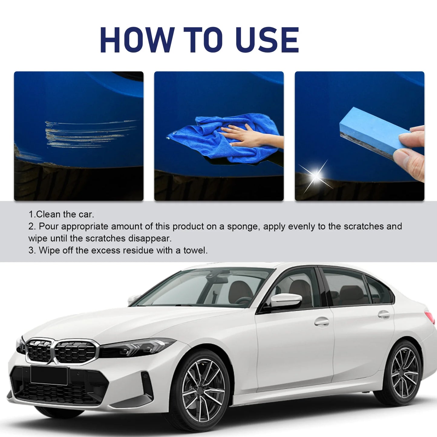 Car Scratch Remover for Autos Body Paint Scratch Care Auto Car Care Polishing and Polishing Compound Paste Car Paint Repair