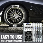 Rayhong 4pack Tire Paint Pen, Car Tire Letter Pen, Decorative Modifica