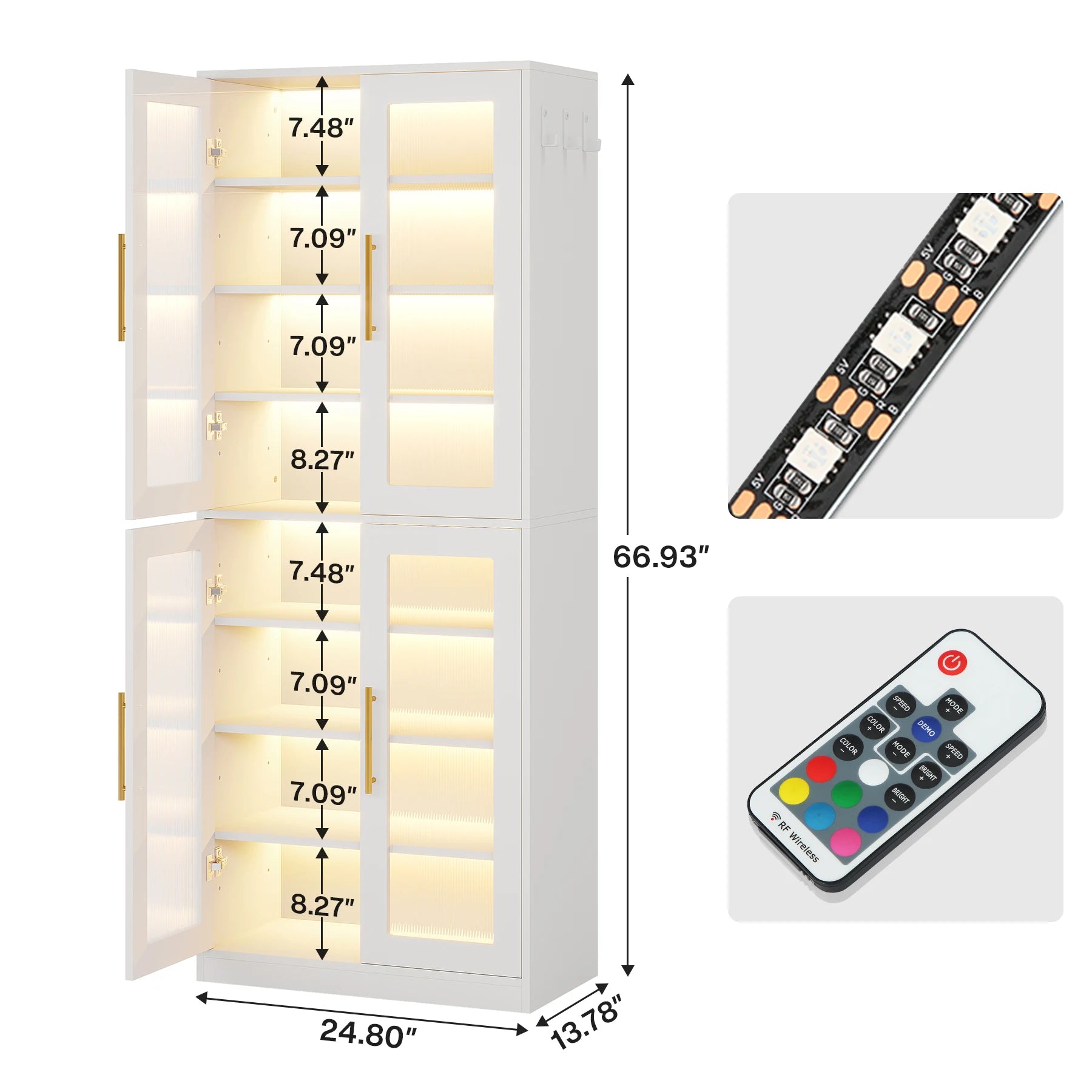 Modern 8-Tier Shoe Cabinet