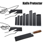 Kitchen Knife Sheath Protector Chef Knives Cutlery Storage Bag Scabbard Durable ABS Plastic Protective Sleeve Cutter Holder