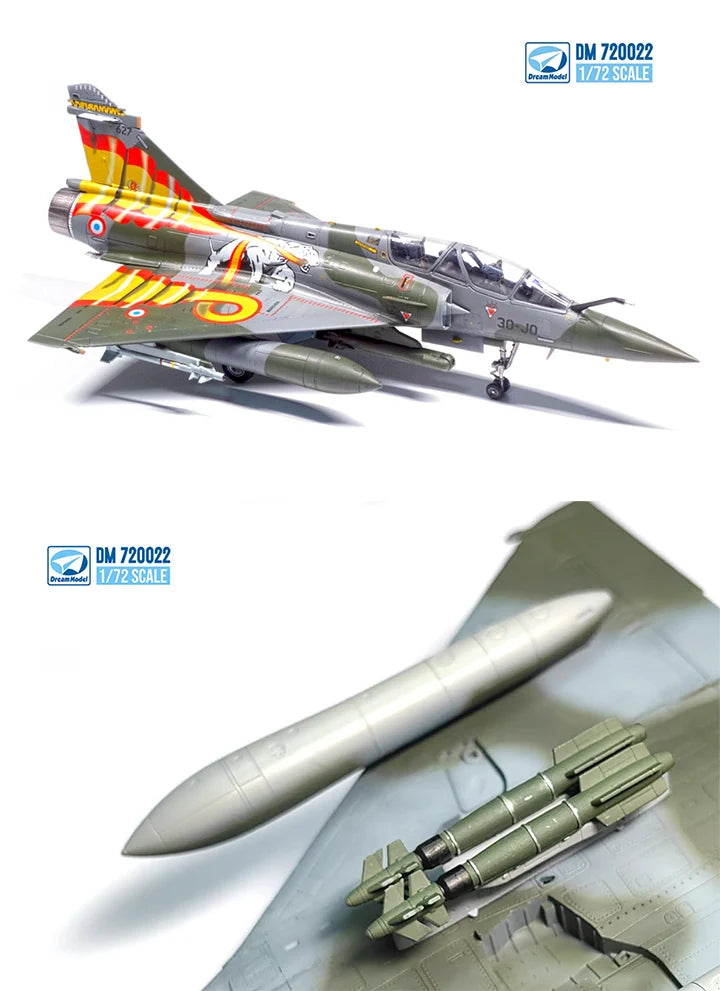 New Dream Model 1/72 France Dassault Mirage 2000D Attacker Assemble Model DM720022 Uncolored Collect Ornament Custom Toy Gift