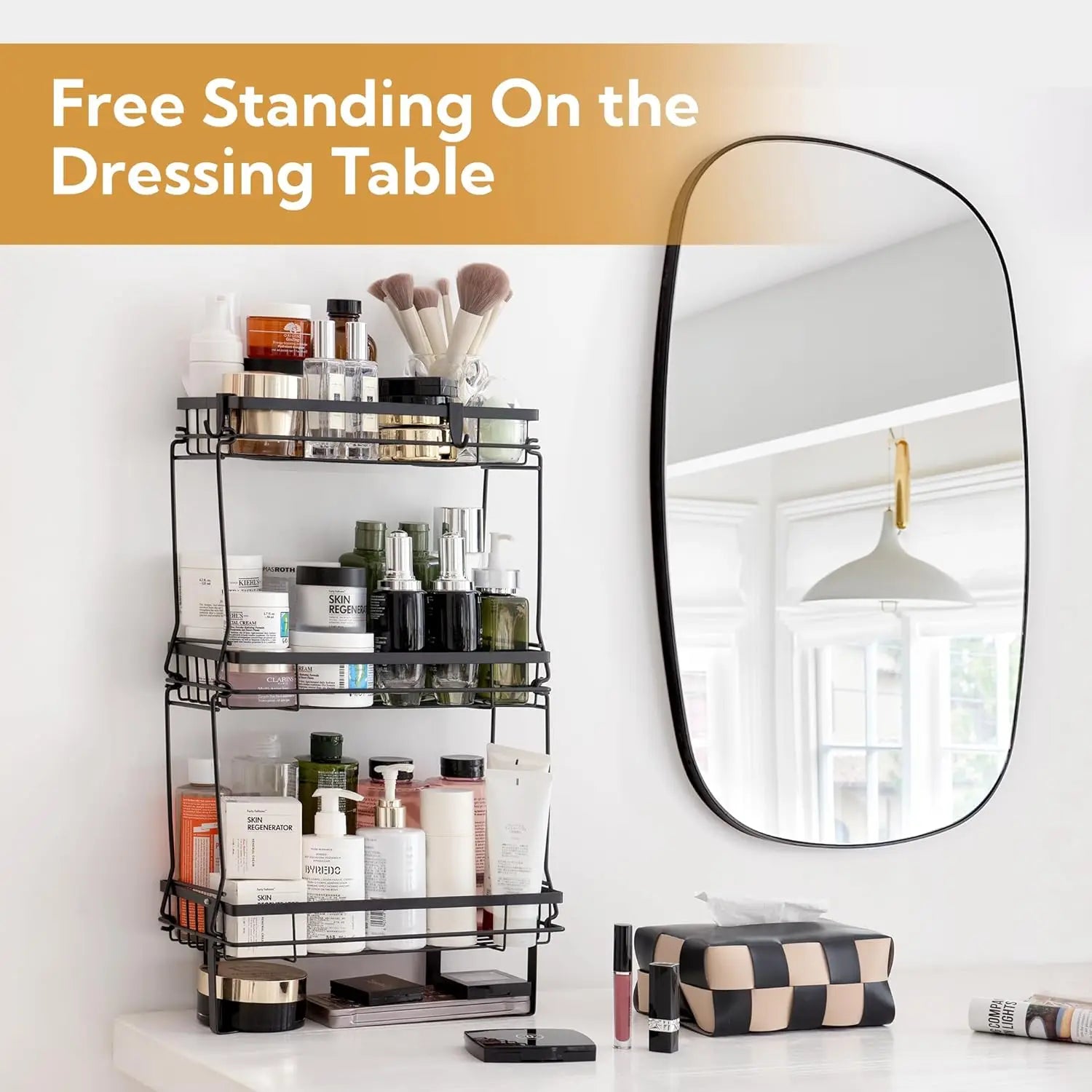 3-Tier Over The Toilet Rack for Bathroom,Over The Toilet Storage,  Over Toilet Storage Shelf, Bathroom Shelves Over Toilet