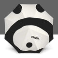 Simple Cartoon Kittens Printed Black And White Umbrella, Sunny And Rainy Dual-use UV Protection Umbrella