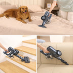 M241 30000Pa Battery Vacuum Cleaner, Wireless Vacuum Cleaner with up to 50 Minutes Running Time  for Hard Floors Lubluelu-MIUZZY
