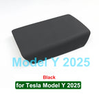 For Tesla Model 3 Y 2023 2025 Armrest Protector Box Cover White Soft TPE Center Console Panel Pad M3H Highland 2024 Accessories