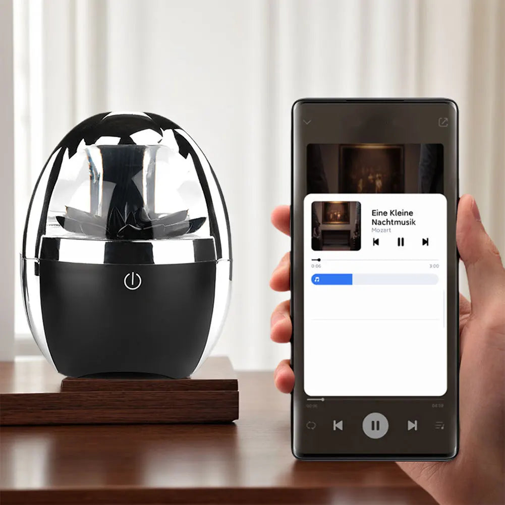 Ferrofluid Speaker with 4-Color Adjustable Light BT 5.0 Wireless Speaker Dancing Ferrofluid BT Speaker for Home Office Decor