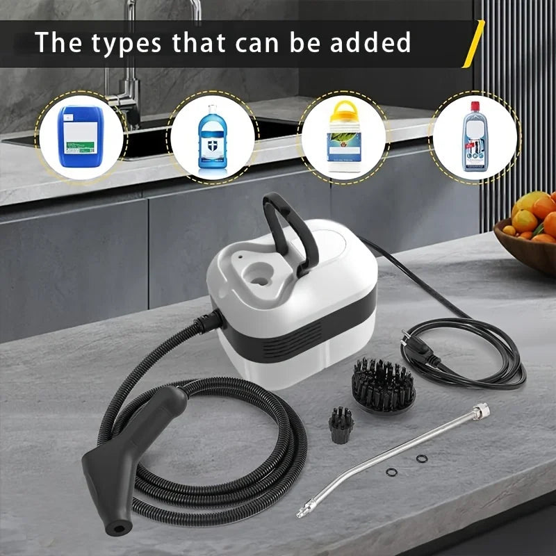 High Pressure and High Temperature Handheld Household Steam Cleaner for Air Conditioning Kitchen Car Furniture Cleaning
