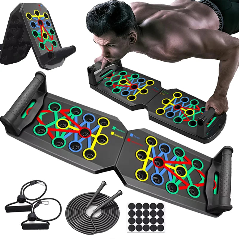 Portable Push-Up Board Set - Multifunctional Fitness Equipment for Full Body Training | AlluCanFind