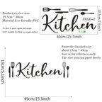 English Slogan Kitchen Wall Sticker Restaurant Kitchen Cooktop Background Home Decoration Wallpaper Creative Pattern Stickers
