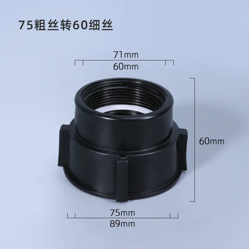 High quality IBC Water Tank Adapter 2'' to 2" Water Connector Fuel Bucket Valve Tank Garden Hose Pipe Fittings