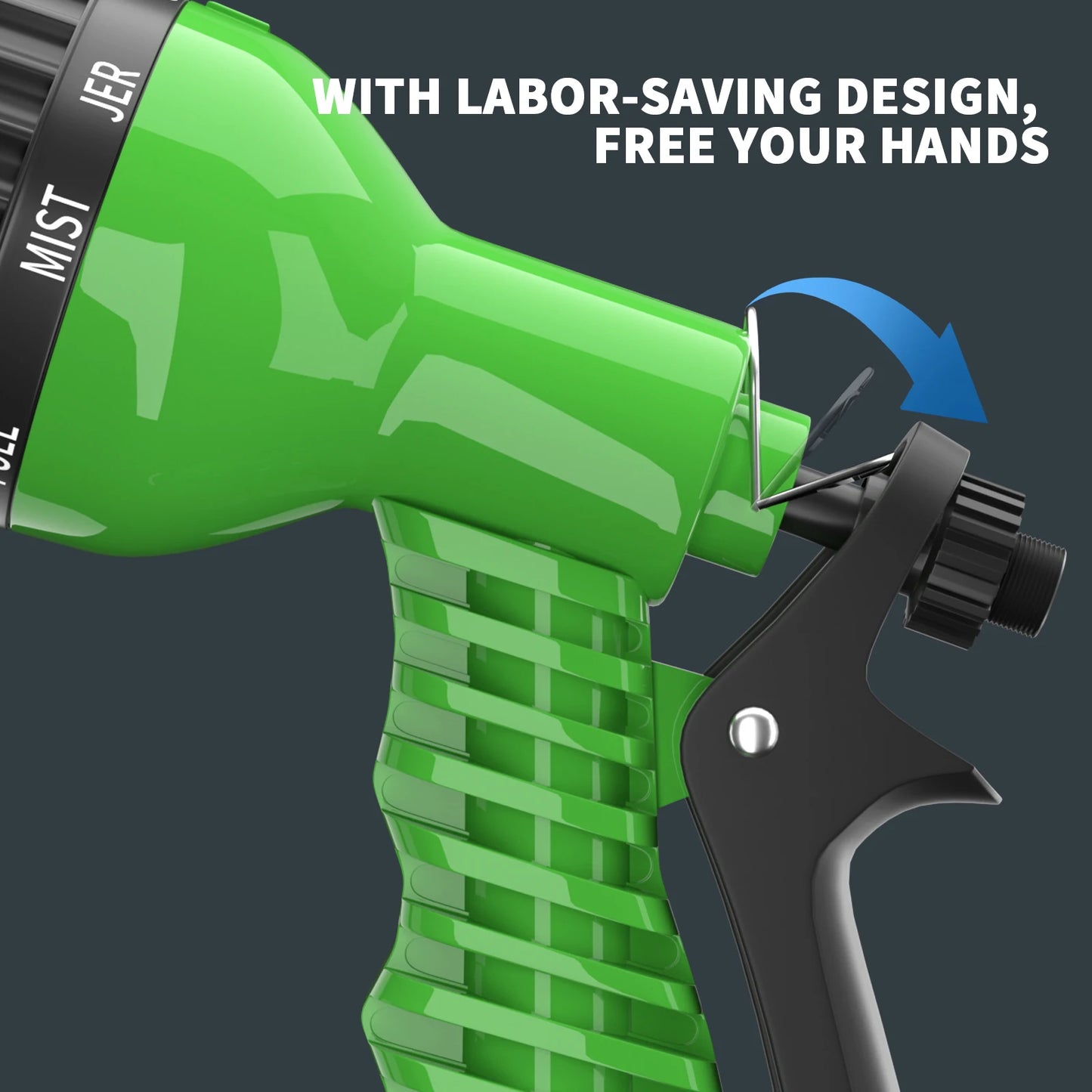 200FT Expandable Garden Hose Heavy Duty Magic Hose with 7 Mode Spray Nozzle for Gardening Car Wash Pet Bathing House Cleaning