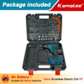Kamolee 13MM New Brushless Electric Impact Drill Cordless Screwdriver Lithium Battery Charging Hand Drill For Makita 18V Battery