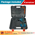 Kamolee 13MM New Brushless Electric Impact Drill Cordless Screwdriver Lithium Battery Charging Hand Drill For Makita 18V Battery