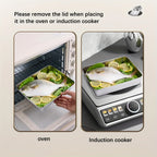 3-Piece Stainless Steel Food Storage Containers Set - Airtight BPA-Free Kitchen Organizers for Fridge/Pantry/Dry Goods