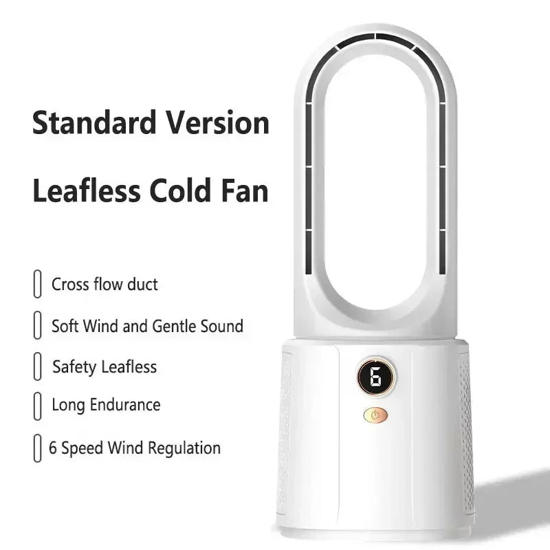 2025 New Bladeless Fan Leafless Spray Fan Usb Mute Desktop Bedroom Nig