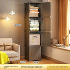 Folding Wardrobe Clothes Cabinets Simple Dressers Cube Storage Locke Closet Plastic Collapsible Sturdy Home Bedroom Furniture