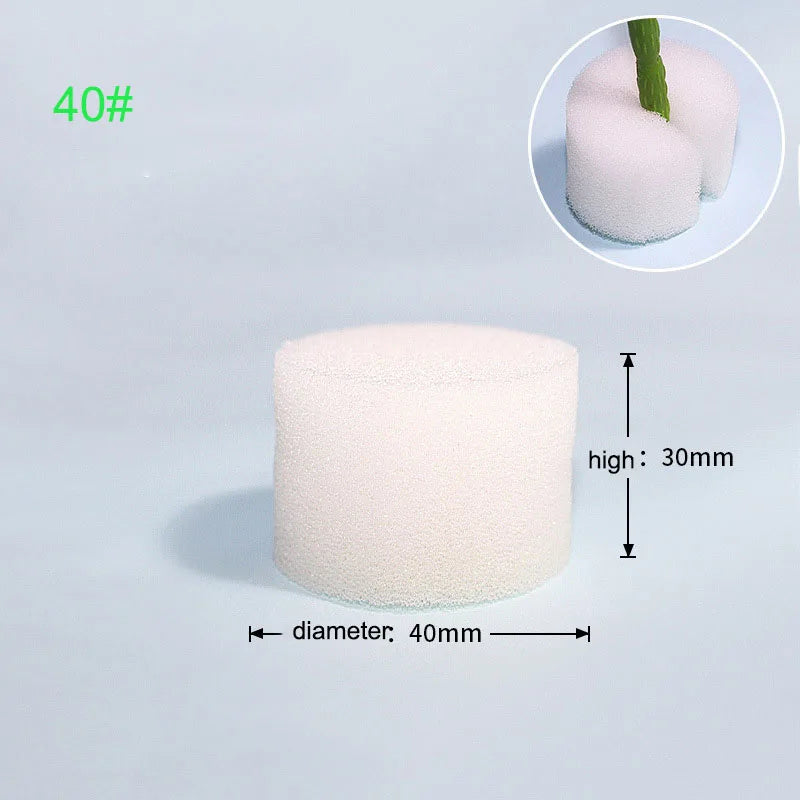 50pcs Hydroponic Soilless Mesh Net basket Plant veg Grow Nursery Cup Pot Sponge tray Aeroponic Veg Planter Clone Colonization q1