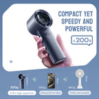MUXNW Mini Turbo Jet Fan: Portable Small Pocket Handheld Personal Rech
