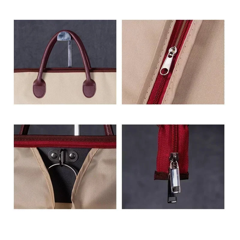 Premium Suit Cover Bag Waterproof Garment Bag with Handle Protective Cover for Clothes Suit Case Dustproof Clothes Organizer