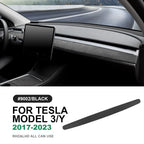 Italian Top Suede Car Dashboard Moulded Trim Sticker For Tesla Model 3 Model Y 2018 2019 2020 2021 2022 2023 Decor Accessories