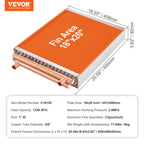 VEVOR Heat Exchanger Water to Air 18"x 20" for Outdoor Wood Furnaces Residential Heating and Cooling and Forced Air Heating