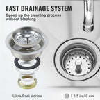 VEVOR Stainless Steel Kitchen Prep & Utility Sink 1 Compartment Restaurant Commercial Steel Sink w/Faucet for Restaurant Home