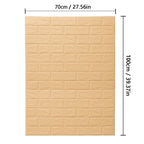 70cmx1/2/3/5/10m Brick Pattern Wall Sticker Decoration PVC 3d Wallpaper Waterproof Wall Sticker for Children's Room Home Bedroom