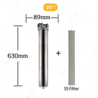 20*2.5inch stainless steel water filter housing water filtration pre f