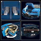 Mould King 10111 Technical MOC Blue Sport Racing Car Building Block Set - Kids Christmas Gift | AlluCanFind