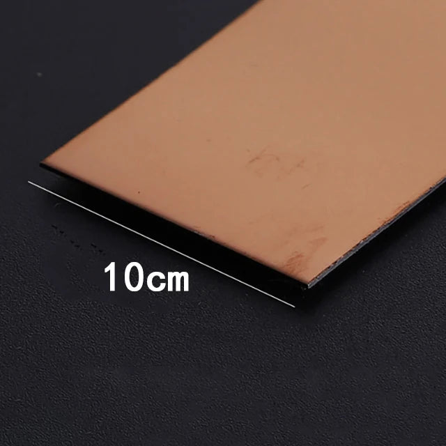 10cm Wide Gold Wall Sticker Strip Stainless Steel Flat Self Adhesive Living Room Decoration Mirrors for Home Wall Edge Strip
