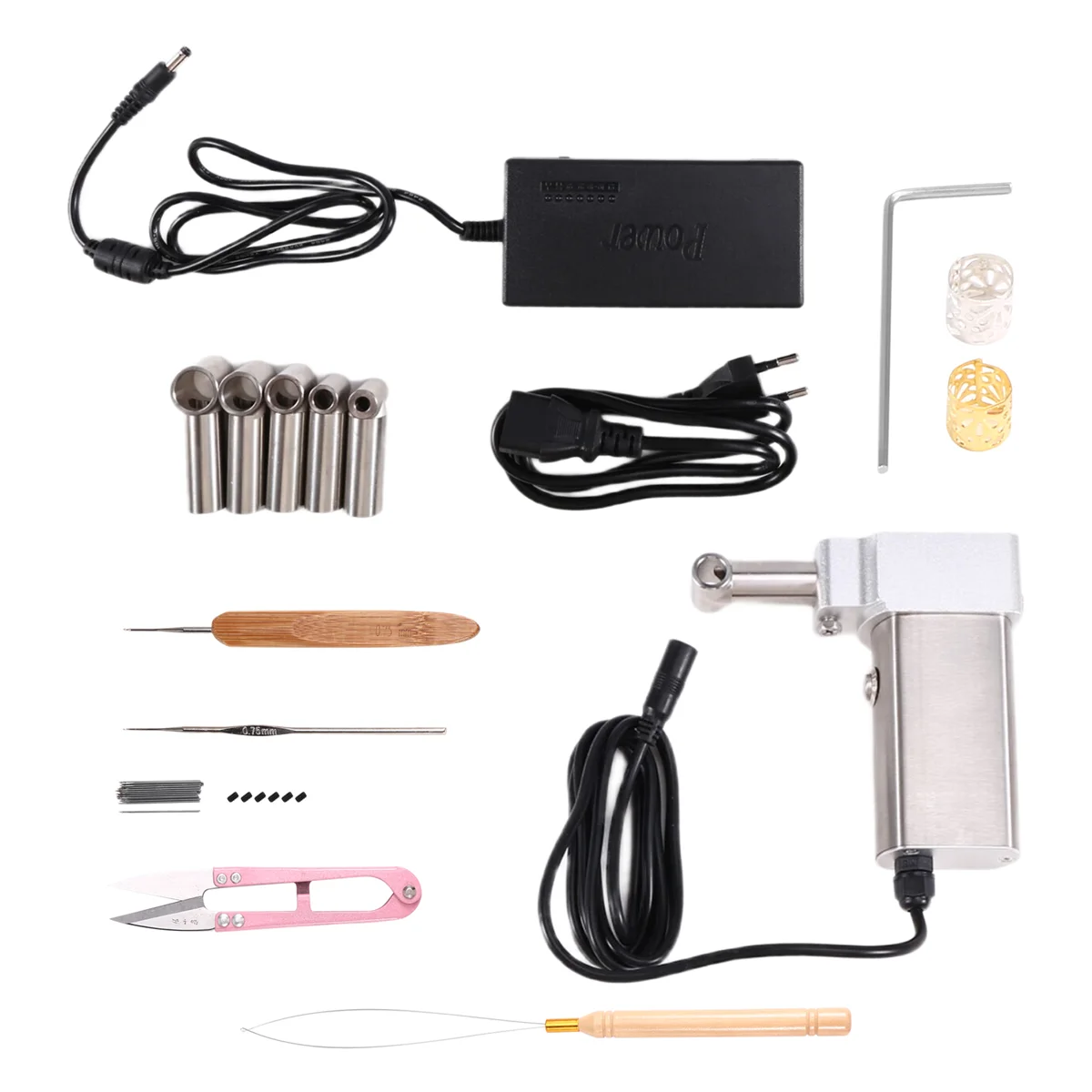 CHFL Instant Dreadlocks Hair Making Machine Easy DIY Semi-Automatic Dreadlock Machine for Long Human Hair EU Plug