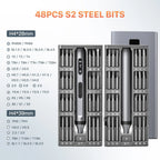 Precision Electric Screwdriver Set Multifunctional Power Tool Fast Charging Magnetic Bits for iPhone Laptop Watch PC DIY Tools